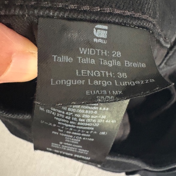 Gstar raw black jean 28/36 ( long). In very good condition - Picture 4 of 13